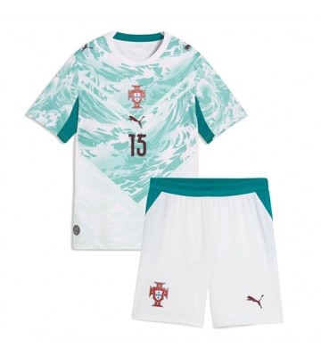Portugal Joao Neves #15 Udebanetrøje Børn VM 2026 Kortærmet (+ Korte bukser)
